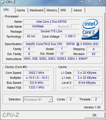 core 2 Duo e8700